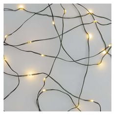 Emos LED vánoční nano řetěz zelený, 15 m, venkovní i vnitřní, teplá bílá, časovač