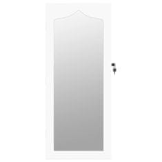Petromila Zrcadlová šperkovnice nástěnná bílá 37,5 x 10 x 90 cm