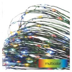 Emos LED vánoční nano řetěz zelený, 7,5 m, venkovní i vnitřní, multicolor, časovač