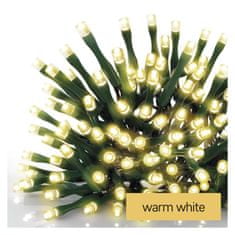 Emos LED vánoční řetěz, 50 m, venkovní i vnitřní, teplá bílá, časovač