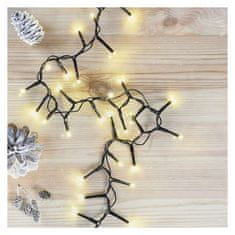 Emos LED vánoční řetěz – ježek, 6 m, venkovní i vnitřní, teplá bílá, časovač