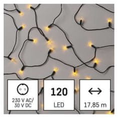 Emos LED vánoční řetěz – tradiční, 17,85 m, venkovní i vnitřní, vintage