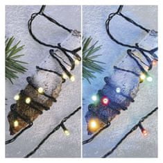 Emos LED vánoční řetěz 2v1, 10 m, venkovní i vnitřní, teplá bílá/multicolor, programy