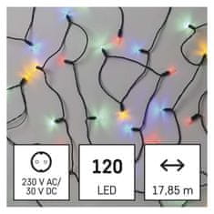 Emos LED vánoční řetěz – tradiční, 17,85 m, venkovní i vnitřní, multicolor