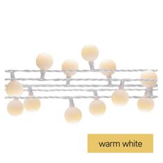 Emos LED světelný cherry řetěz – kuličky 2,5 cm, 4 m, venkovní i vnitřní, teplá bílá, časovač