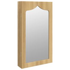 Vidaxl Zrcadlová šperkovnice nástěnná 37,5 x 10 x 67 cm