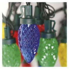 Emos LED vánoční řetěz, barevné žárovky, 9,8 m, multicolor, multifunkce
