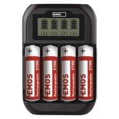 Emos Nabíječka baterií BCN-41D + 4AA 2700