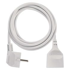 Emos Prodlužovací kabel 3 m / 1 zásuvka / bílý / PVC / 1 mm2
