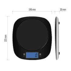 Emos Digitální kuchyňská váha EV025, černá