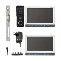 Emos Sada videotelefonu EM-10AHD se 2 monitory a elektronickým zámkem otevřeno/zavřeno