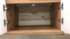 PSB Koupelnová nástěnná skříňka s umyvadlem Dub Craft 50 cm