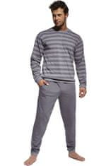 Cornette Pánské pyžamo 117/160 Losse 9 + Ponožky Gatta Calzino Strech, grafitová, XL