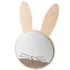Dětské zrcadlo králík s dřevěnýma ušima 20 x 32 cm