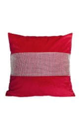 FARO Textil Dekorativní povlak na polštář Zirk 40x40cm červený
