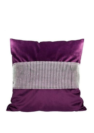 FARO Textil Dekorativní povlak na polštář Zirk 40x40cm fialový