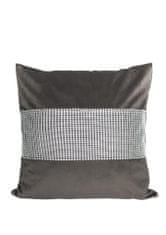 FARO Textil Dekorativní povlak na polštář Zirk 40x40cm šedý