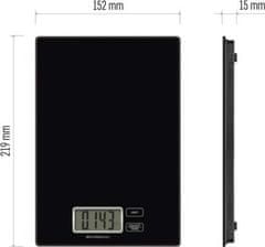 Emos Digitální kuchyňská váha EV014B, černá
