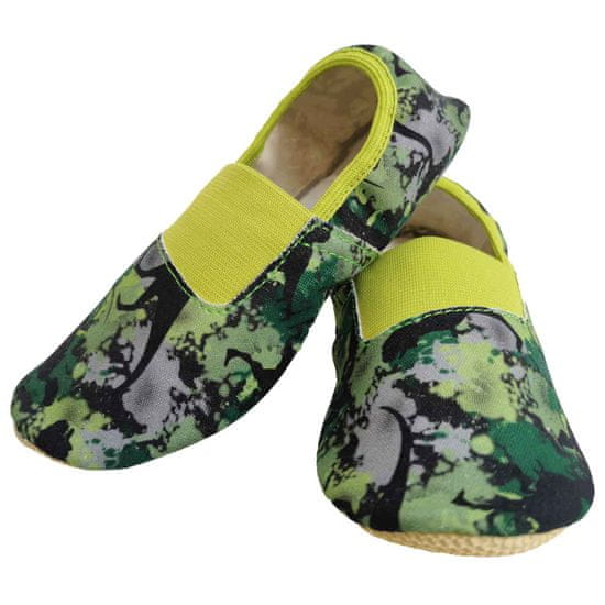 Copa cop Textilní pantofle zelené Dino