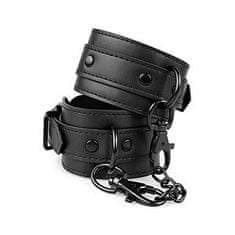 Easytoys Bedroom Fantasies Faux Leather Handcuffs (Black), pouta na ruce