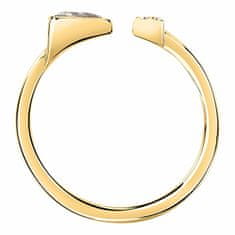 Morellato Stylový pozlacený otevřený prsten Trilliant SAWY07 (Obvod 54 mm)