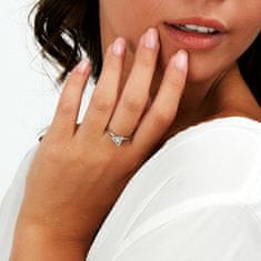 Morellato Módní ocelový prsten s krystaly Trilliant SAWY08 (Obvod 56 mm)
