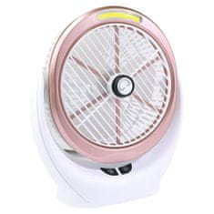 Verk 16029 Stolní ventilátor s osvětlením USB růžová