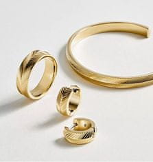 Fossil Elegantní pozlacený prsten Harlow JF04118710 (Obvod 53 mm)