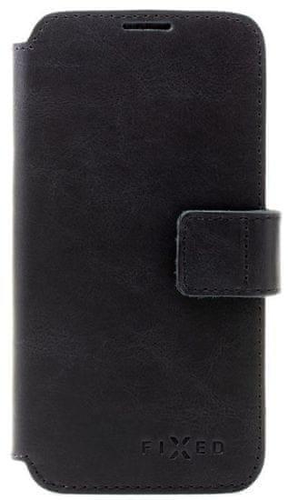 FIXED Kožené pouzdro typu kniha ProFit pro Apple iPhone 15 Pro FIXPFIT2-1202-BK, černé