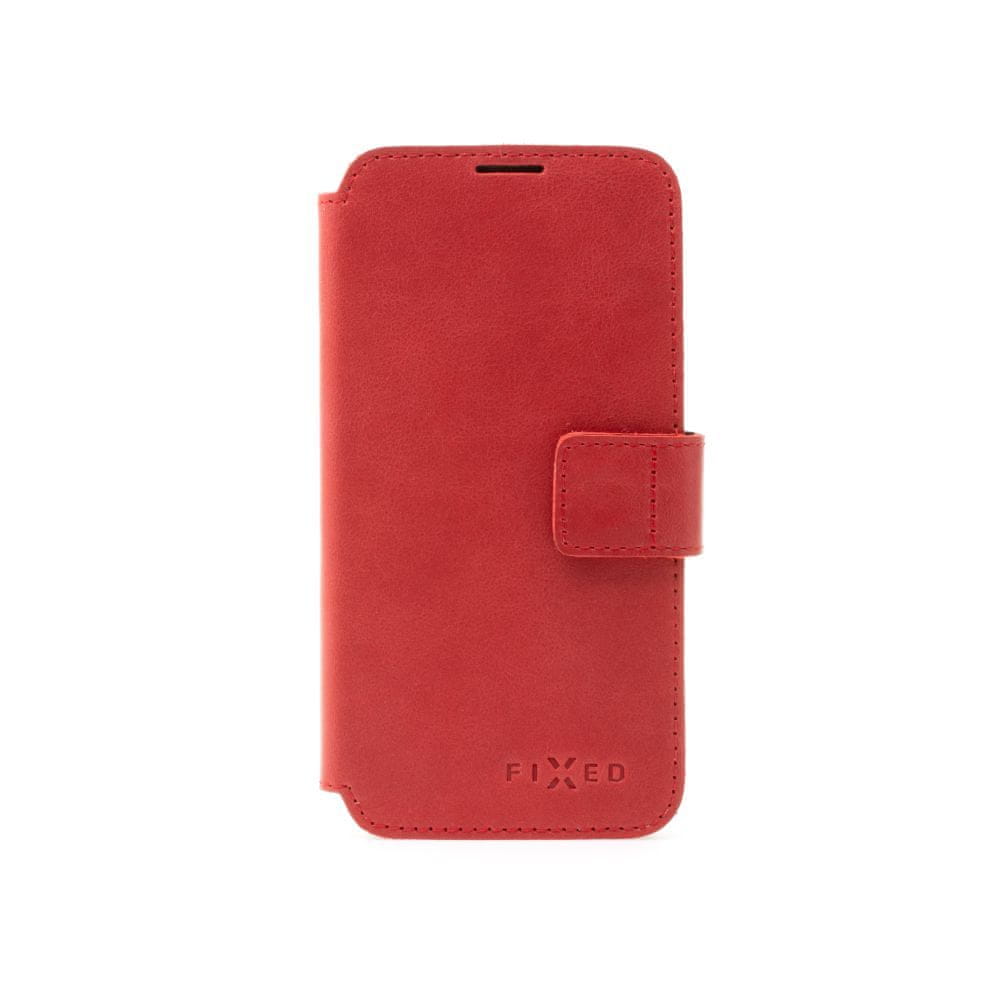 FIXED kožené pouzdro typu kniha ProFit pro Apple iPhone 15 Pro Max, červené (FIXPFIT2-1203-RD)