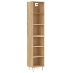 Vidaxl Skříň highboard dub sonoma 34,5x32,5x180 cm kompozitní dřevo
