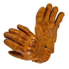 W-TEC Kožené moto rukavice Trogir (Velikost: S, Barva: hnědá)