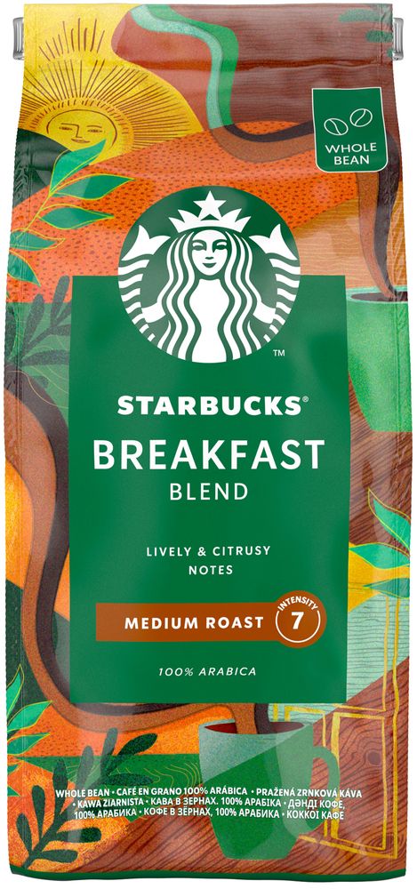 Levně Starbucks Breakfast Blend, zrnková káva 450 g