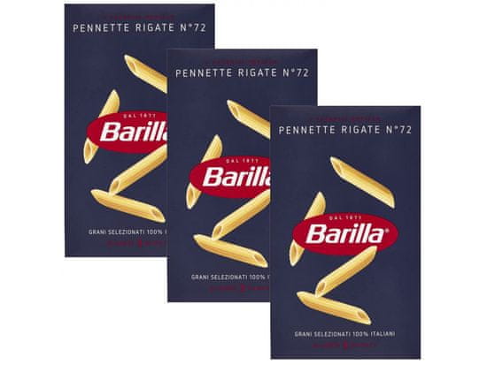 Barilla BARILLA Penne Rigate -Italské trubkové těstoviny, těstoviny penne 500g