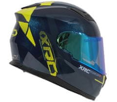 XRC Helma na motorku Motocyklová prilba XRC Pure GP 6 modráblue/yellow fluo vel. S