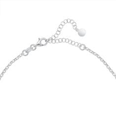 Brilio Silver Originální stříbrný náhrdelník Růženec NCL110W
