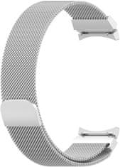 4wrist Milánský tah s magnetickým zapínáním pro Samsung Galaxy Watch 6/5/4 - Silver