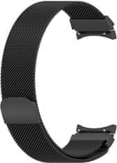 4wrist Milánský tah s magnetickým zapínáním pro Samsung Galaxy Watch 6/5/4 - Black