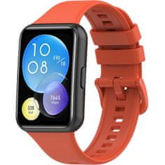4wrist Silikonový řemínek pro Huawei Watch FIT 2 Active - Orange