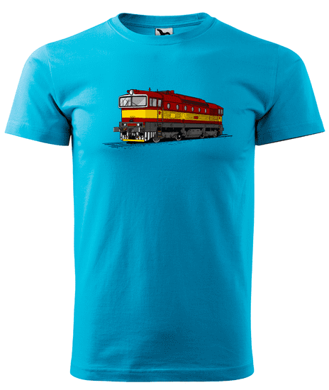 Hobbytriko Dětské tričko s vlakem - Barevná lokomotiva BREJLOVEC Barva: Žlutá (04), Velikost: 4 roky / 110 cm