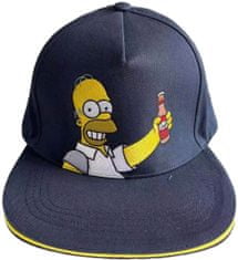CurePink Čepice - kšiltovka snapback The Simpsons|Simpsonovi: Homer Beer (nastavitelná)