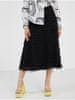 Černá dámská vzorovaná midi sukně VILA Amellia L
