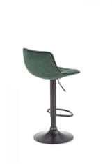 Halmar Barová židle Forbia tmavě zelená