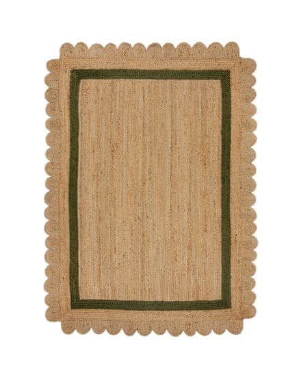 Flair Kusový koberec Grace Jute Natural/Green