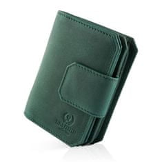 PAOLO PERUZZI Dámská kožená peněženka Hunter In-34-Hgr Green