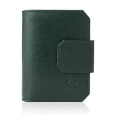 PAOLO PERUZZI Dámská kožená peněženka In-34-Gr Green