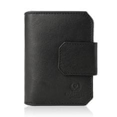 PAOLO PERUZZI Dámská kožená peněženka In-34-Bl Black