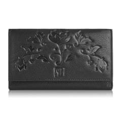 PAOLO PERUZZI Dámská kožená peněženka T-45-Bl Black