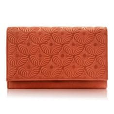 PAOLO PERUZZI Dámská kožená peněženka Orange
