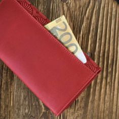 PAOLO PERUZZI Dámská kožená peněženka Red
